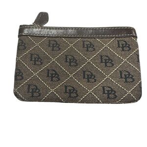 DOONEY & BOURKE monogram signature canvas coin pouch
